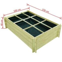 VidaXL Plantenbak Verhoogd 150x100x40 Cm Geïmpregneerd Hout -Meubel Verkoop 0fe1154a7eec43948155429a1b697853