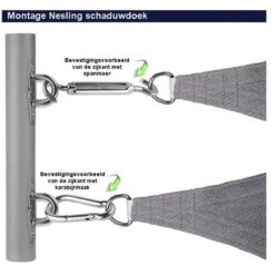 Nesling Coolfit 3.6x3.6x3.6m Navy Blauw -Meubel Verkoop 1000006858 0110