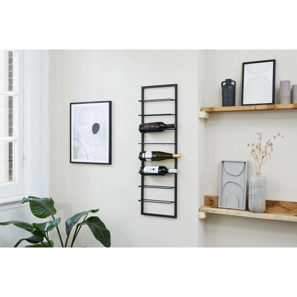 Lifa Living Wijnrek Luc Voor 8 Flessen, 30 X 9,5 X 99,5 Cm 2 Lifa Living Wijnrek Luc Voor 8 Flessen, 30 X 9,5 X 99,5 Cm