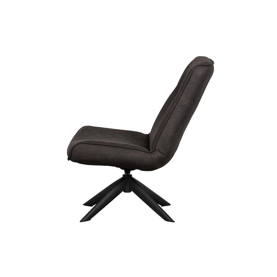 WOOOD Skyler Draaifauteuil - Kunstleer - Zwart - 94x67x85 6 WOOOD Skyler Draaifauteuil - Kunstleer - Zwart - 94x67x85 - Image 4