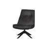 WOOOD Skyler Draaifauteuil - Kunstleer - Zwart - 94x67x85 -Meubel Verkoop 1000031095