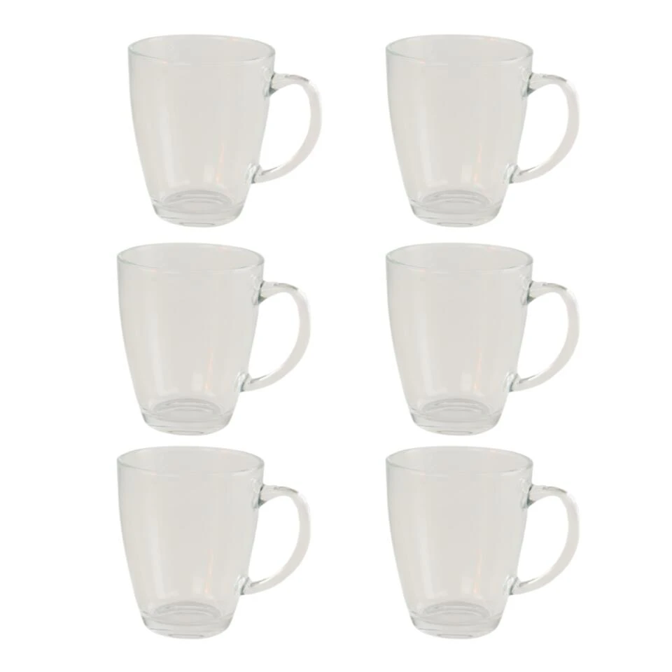 OTIX Theeglazen Met Oor 6 Stuks 350 Ml Groot Formaat Transparant Glas 3 OTIX Theeglazen Met Oor 6 Stuks 350 Ml Groot Formaat Transparant Glas