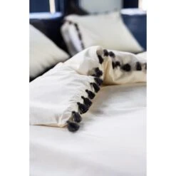 Dindi Home - Dekbedovertrek Fleeky Fringes - 240x220 Cm - Wit -Meubel Verkoop 1000034586 0102