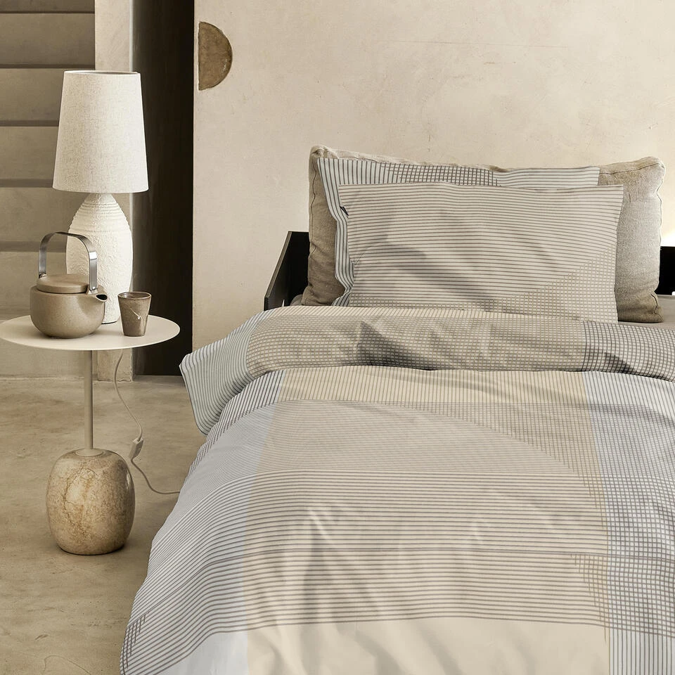 Damai Dekbedovertrek Base - Katoen - 140x200/220 Cm - Beige 5 Damai Dekbedovertrek Base - Katoen - 140x200/220 Cm - Beige - Image 3