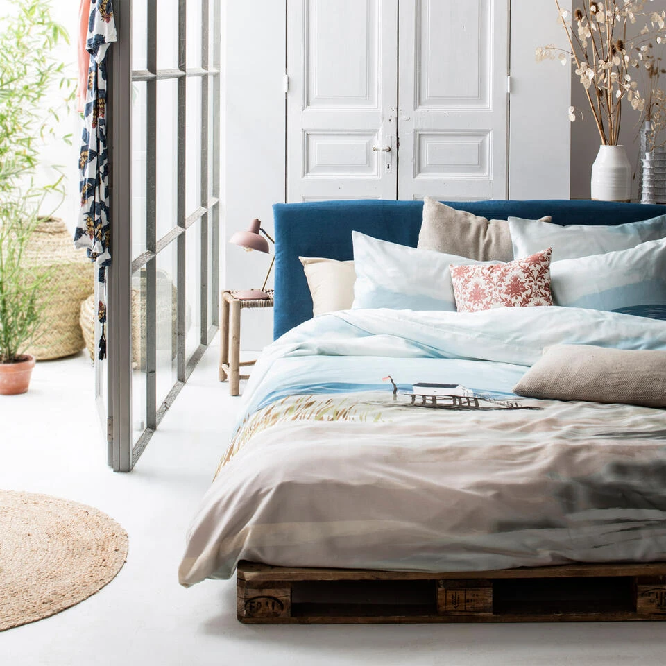 Cinderella Dekbedovertrek Ameland - Satijn - 240x200/220 Cm - Blue 4 Cinderella Dekbedovertrek Ameland - Satijn - 240x200/220 Cm - Blue - Image 2