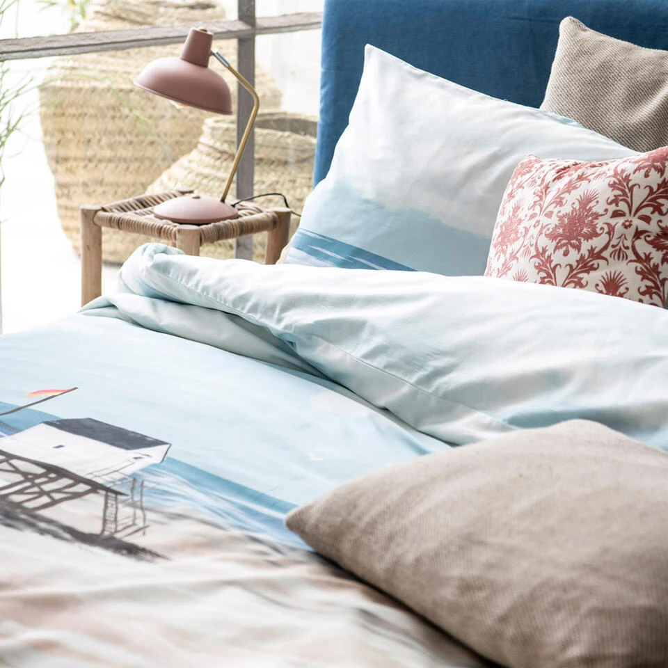 Cinderella Dekbedovertrek Ameland - Satijn - 240x200/220 Cm - Blue 5 Cinderella Dekbedovertrek Ameland - Satijn - 240x200/220 Cm - Blue - Image 3