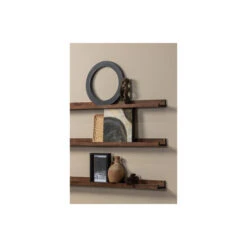 WOOOD Fotolijstplank Studio - Mangohout - Walnoot - 5x120x10 -Meubel Verkoop 1000052518 0102