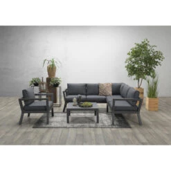 Garden Impressions San Luis Loungeset 4-delig - Donker Grijs -Meubel Verkoop 1000054042 0102