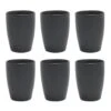 OTIX Koffiekopjes Set Van 6 Zwart Mat 340ml -Meubel Verkoop 1000068763