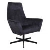Fauteuil Draaibaar Casper Velvet Antraciet - Stof - Grijs -Meubel Verkoop 1000072638