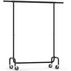 O'DADDY® Kledingrek Op 4 Grote Wielen - Tot 130 Kg Stabiel - Zwart