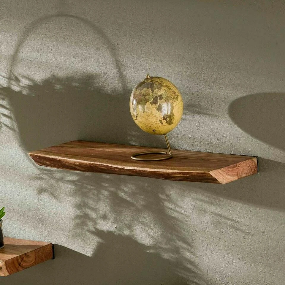 Wandplank Edwin 60cm - Hout - Bruin 4 Wandplank Edwin 60cm - Hout - Bruin - Image 2