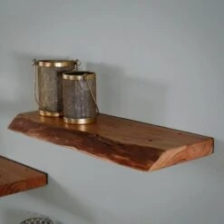 Wandplank Edwin 60cm - Hout - Bruin 9 Wandplank Edwin 60cm - Hout - Bruin -Meubel Verkoop 1000076618 0103