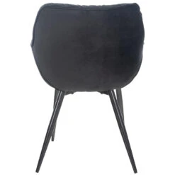 CLP Eetkamerstoel Tanna Fluweel Zwart 9 CLP Eetkamerstoel Tanna Fluweel Zwart -Meubel Verkoop 1000080759 0103