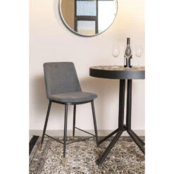 Rein Living Lionel Counterstoel - Donkergrijs - Set Van 2 -Meubel Verkoop 1000087894 0101