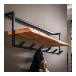 Kalfort Stockton Kapstok Met Hoedenplank 6 Haken - 25x100x32 Cm -Meubel Verkoop 1000094091 0102