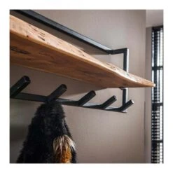 Kalfort Stockton Kapstok Met Hoedenplank 6 Haken - 25x100x32 Cm -Meubel Verkoop 1000094091 0103