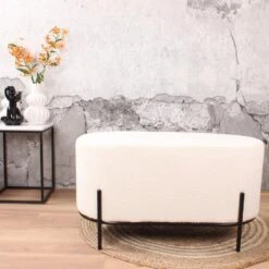 DS4U® Torben Hocker Duo - Stof - Wit -Meubel Verkoop 1000098385 0103