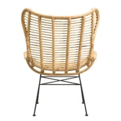 Fauteuil Jasmine - Rotan/metaal - Naturel -Meubel Verkoop 10207005 0900