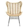 Fauteuil Jasmine - Rotan/metaal - Naturel -Meubel Verkoop 10207005