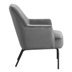 Fauteuil Hamburg - Fluweel - Donkergrijs -Meubel Verkoop 10207453 8000