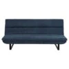 Slaapbank Adelaide - Donker Blauw - 91x200x124 Cm -Meubel Verkoop 12600430