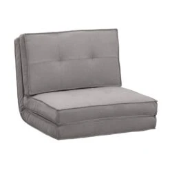 Slaapfauteuil Sion - Grijs - 59x70x71 Cm -Meubel Verkoop 12600450 0300