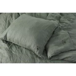 BLCKOUT Alabama - Linnen - Dekbedovertrek - 240x200/220 Cm - Groen -Meubel Verkoop 1448604970 0102