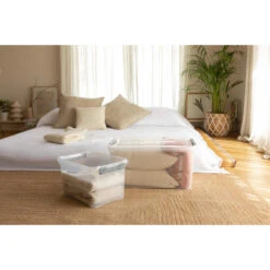 Curver Handy+ Opbergbox - 50L - 3 Stuks - Transparant Met Deksel -Meubel Verkoop 1645168536 0102