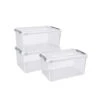 Curver Handy+ Opbergbox - 50L - 3 Stuks - Transparant Met Deksel 2 Curver Handy+ Opbergbox - 50L - 3 Stuks - Transparant Met Deksel -Meubel Verkoop 1645168536