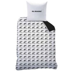 All Blacks Polo - Dekbedovertrek - Eenpersoons - 140 X 200 Cm - Zwart -Meubel Verkoop 1707966741 0102