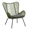 Loungefauteuil Monaco - Groen - Incl. Kussen 2 Loungefauteuil Monaco - Groen - Incl. Kussen -Meubel Verkoop 50105205
