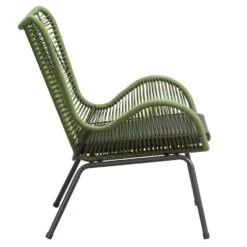 Loungefauteuil Monaco - Groen - Incl. Kussen -Meubel Verkoop 50105205 8000