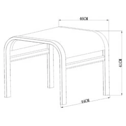 Le Sud Voetenbankje Cannes - Mat Grijs -Meubel Verkoop 50155486 9100