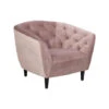 Fauteuil Thyrza - Fluweel - Oudroze -Meubel Verkoop 81020423