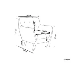 Beliani Fauteuil BODO - Blauw Fluweel -Meubel Verkoop aab893f2054e4cd88a2b5f571b95b985