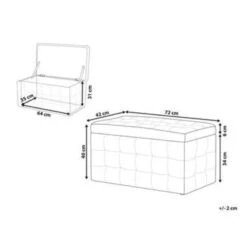 Beliani Ottomaan MICHIGAN - Zwart Kunstleer -Meubel Verkoop cd2defedb4084bf8ad4e4c381656757b