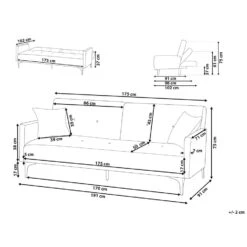 Beliani Driezitsbank - LUCAN Roze Fluweel -Meubel Verkoop da346fc82e324e649c3b5d4b31576ae9