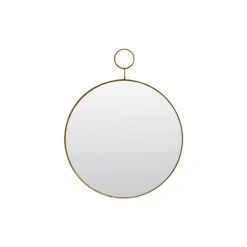 House Doctor The Loop Mirror Ø32cm, Brass