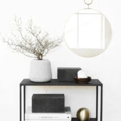 House Doctor The Loop Mirror Ø32cm, Brass 8 House Doctor The Loop Mirror Ø32cm, Brass -Meubel Verkoop house doctor the loop mirror brass 10