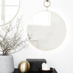 House Doctor The Loop Mirror Ø32cm, Brass 9 House Doctor The Loop Mirror Ø32cm, Brass -Meubel Verkoop house doctor the loop mirror brass 11
