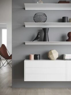 Exilis Basic 28x118 Wall Shelf, White -Meubel Verkoop nonuform exilis basic 28x118 wall shelf 12