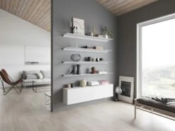 Exilis Basic 28x118 Wall Shelf, White -Meubel Verkoop nonuform exilis basic 28x118 wall shelf 13