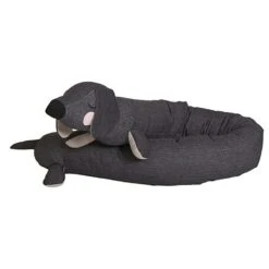 Roommate Lazy Long Dog Cushion, Grey